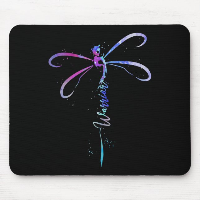 Dragonfly Warrior Semicolon Suicide Prevention Awa Mouse Mat (Front)