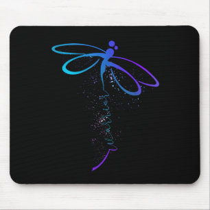 Dragonfly Warrior Semicolon Suicide Prevention Awa Mouse Mat