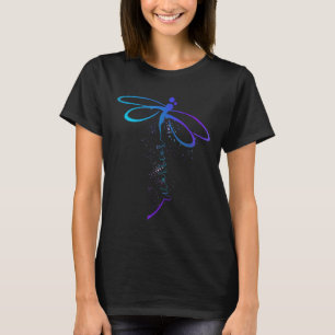 Dragonfly Warrior Semicolon Suicide Prevention Awa T-Shirt