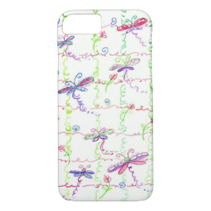 Dragonfly Watercolor Bug Insect Art iPhone 8/7 Case