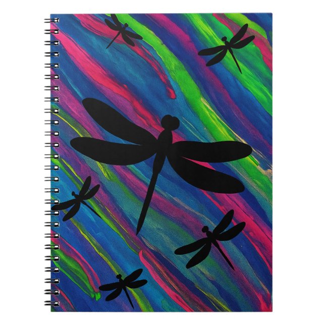 Dragonfly Watercolor  Notebook (Front)