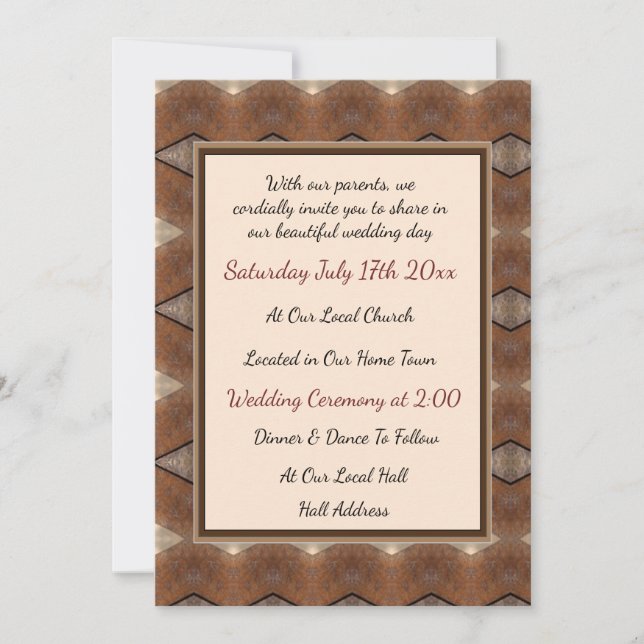 Dragonfly Wedding Invitation (Front)