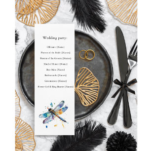 Dragonfly Wedding Program
