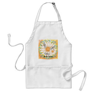 Dragonfly White Daisy Standard Apron