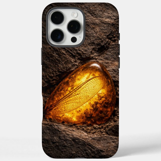 Dragonfly Wing in Amber Case-Mate iPhone Case (Back)