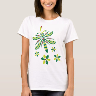 Dragonfly with Flowers T-shirt V2