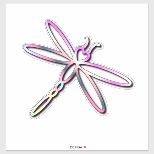 Dragonfly with heart head (Sheet)