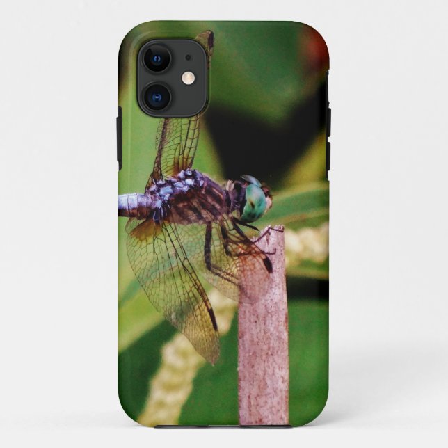 Dragonfly with white flowers Case-Mate iPhone case (Back)