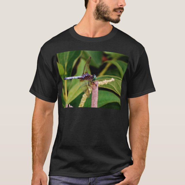 Dragonfly with white flowers T-Shirt (Front)