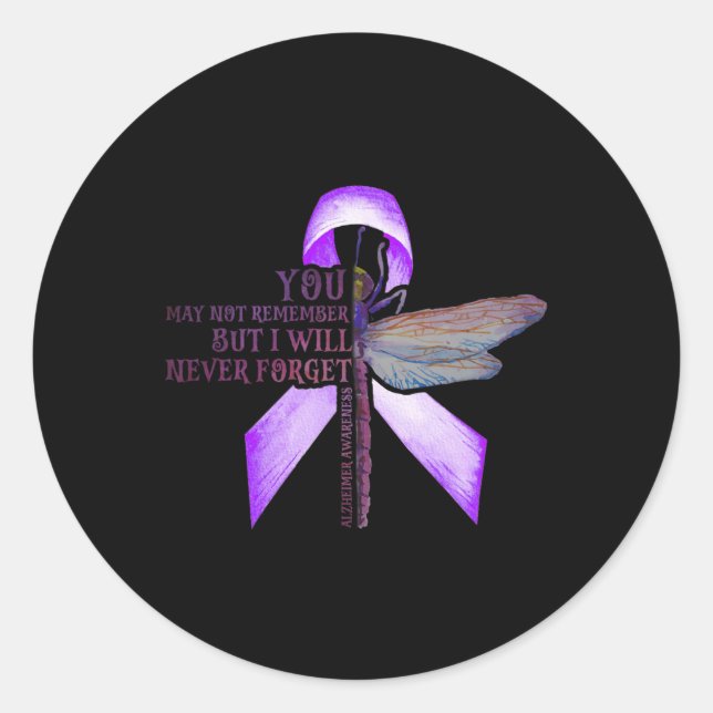 Dragonfly You May Not Remember Heimerheimer  Classic Round Sticker (Front)