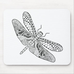 Dragonfly Zendoodle Mouse Mat