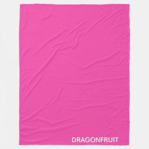 Dragonfruit pink color name fleece blanket