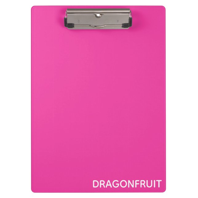 Dragonfruit pink colour name clipboard (Front)