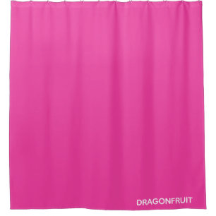 Dragonfruit pink colour name shower curtain