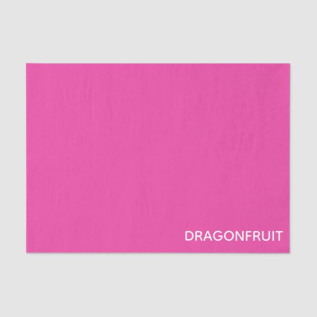 Dragonfruit pink colour name tissue paper (Front)