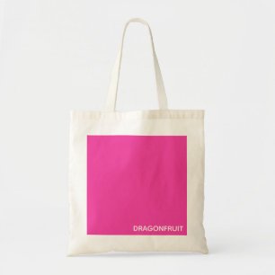 Dragonfruit pink colour name tote bag