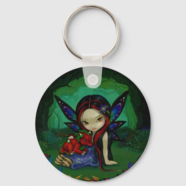 "Dragonling Garden I" Keychain (Front)