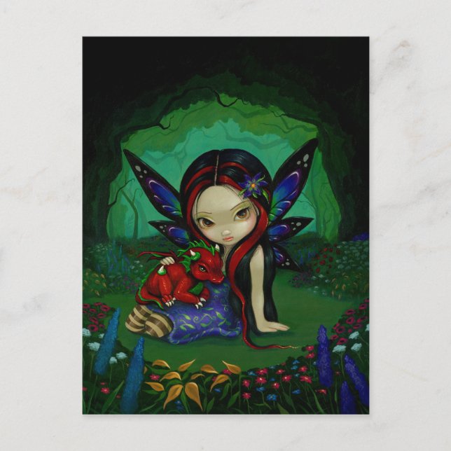 "Dragonling Garden I" Postcard (Front)