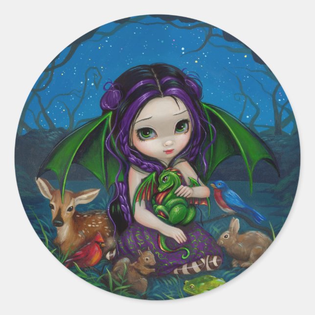 "Dragonling Garden III" Sticker (Front)