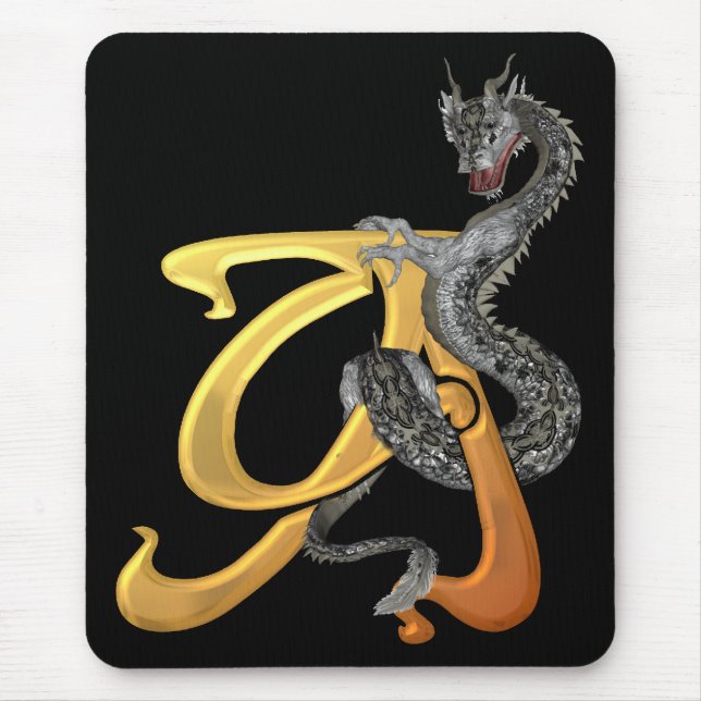 Dragonlore Initial A Mouse Mat (Front)