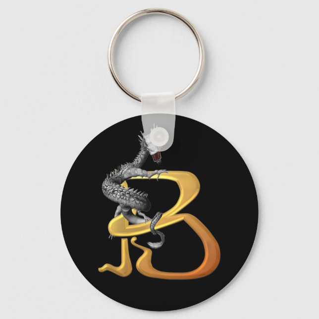 Dragonlore Initial B Key Ring (Front)