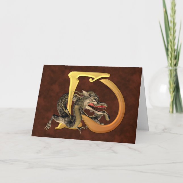 Dragonlore Initial D Note Card (Front)