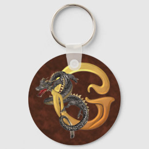 Dragonlore Initial G Key Ring