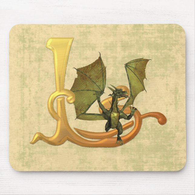 Dragonlore Initial L Mouse Mat (Front)
