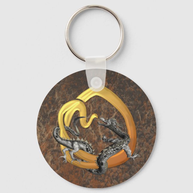 Dragonlore Initial O Key Ring (Front)