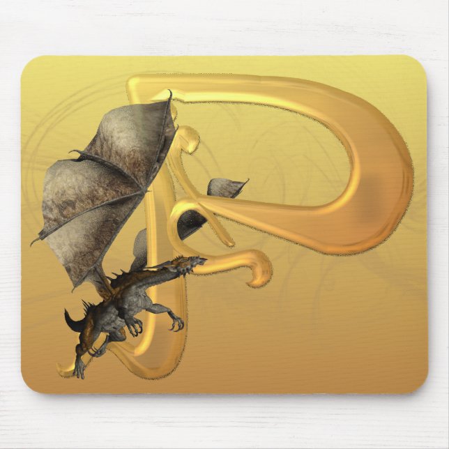 Dragonlore Initial P Mouse Mat (Front)