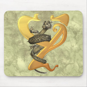 Dragonlore Initial Y Mouse Mat