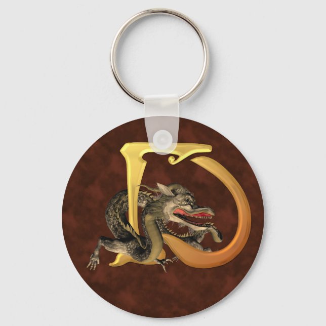 Dragonlore Initials D Key Ring (Front)