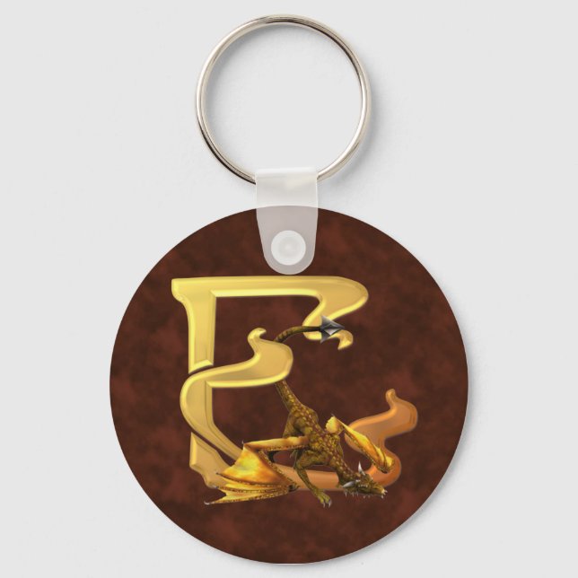 Dragonlore Initials E Key Ring (Front)