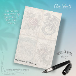 Dragons and Mediaeval-Influenced Design Stationery