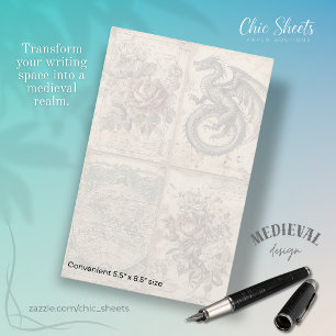 Dragons and Mediaeval-Influenced Design  Stationery