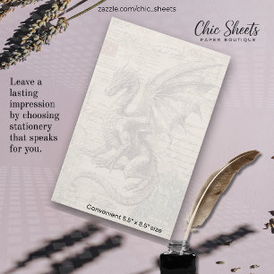 Dragons and Mediaeval-Influenced Design  Stationery