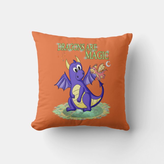Dragons are Magic..  Cushion (Front)