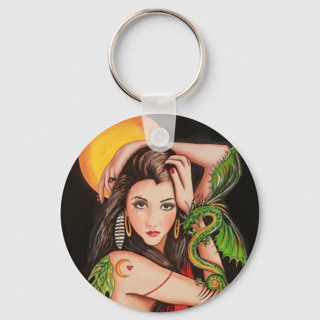 Dragons as Friends Key Ring (Front)