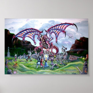 dragons battle poster