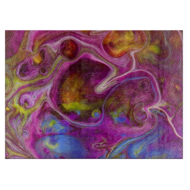 Dragon's Blood Glass Cutting Board (Front)