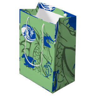 Dragons Blue Medium Gift Bag