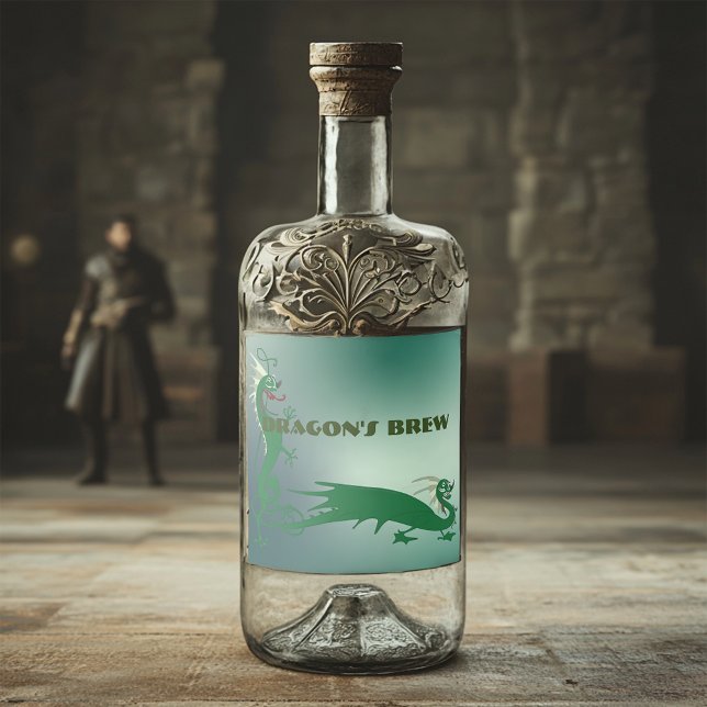 Dragon's Brew Liquor Bottle Label (Creator Uploaded)