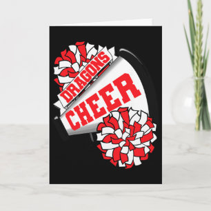 Dragons Cheer Ck To School Cheerleading Spirit R  Card