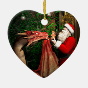 Dragons Christmas Ceramic Tree Decoration