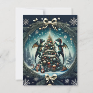 Dragons' Christmas Wonderland Holiday Card