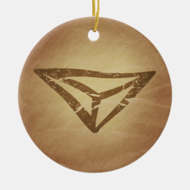 Dragon's Eye Protection Germanic Ceramic Tree Decoration (Front)