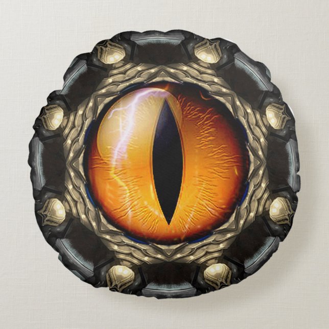 Dragon's Eye Round Cushion (Front)