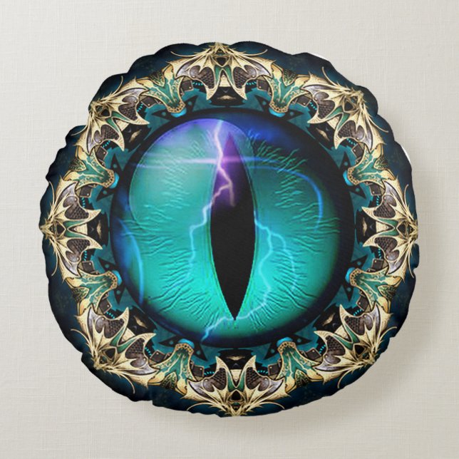 Dragon's Eye Round Cushion (Front)
