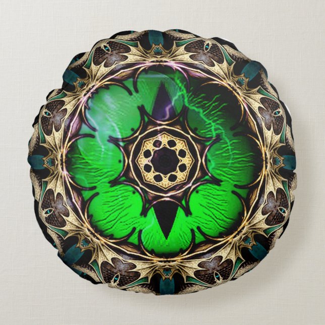 Dragon's Eye Round Cushion (Front)