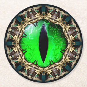 Dragon's Eye Round Paper Coaster